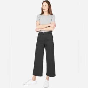 Everlane Black Wide-Leg Crop Pant